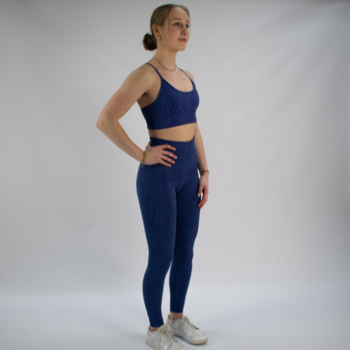 Sportchic - SportSet - Sportlegging + SportBH - Blauw