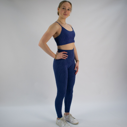 Sportchic - SportSet - Sportlegging + SportBH - Blauw