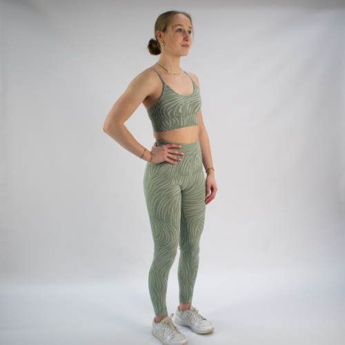 Sportchic - SportSet - Sportlegging + SportBH - Licht Groen