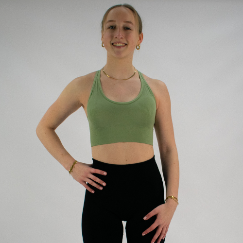Sportchic - Sport BH met sluiting - Medium Support beha – Groen